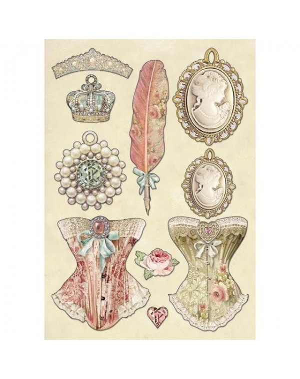 Set de maderas "Princess" Stamperia A5