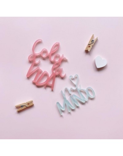 Palabras en metacrilato