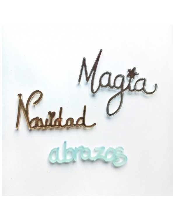 Palabras en metacrilato