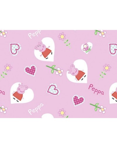 Tela Peppa Pig Flores 25x150 cm.)