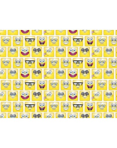 Tela Bob esponja caras (25x150 cm.)