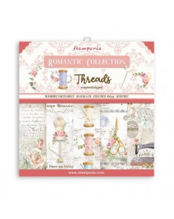 Colección Romantic Threads (12”x12”) Stamperia