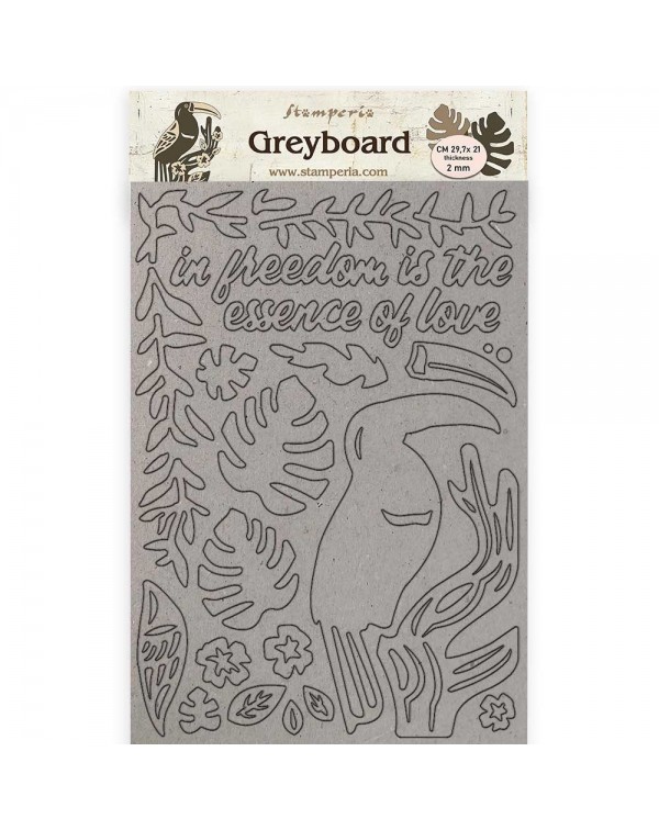 A4 Greyboard/2 mm - Amazonia tucán