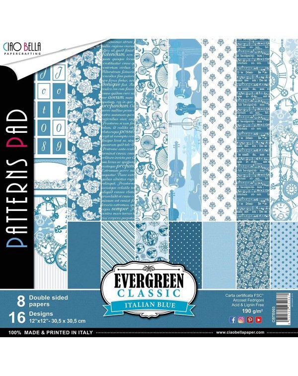 Basicos Evergreen, Italian blue Basicos Evergreen, Italian blue