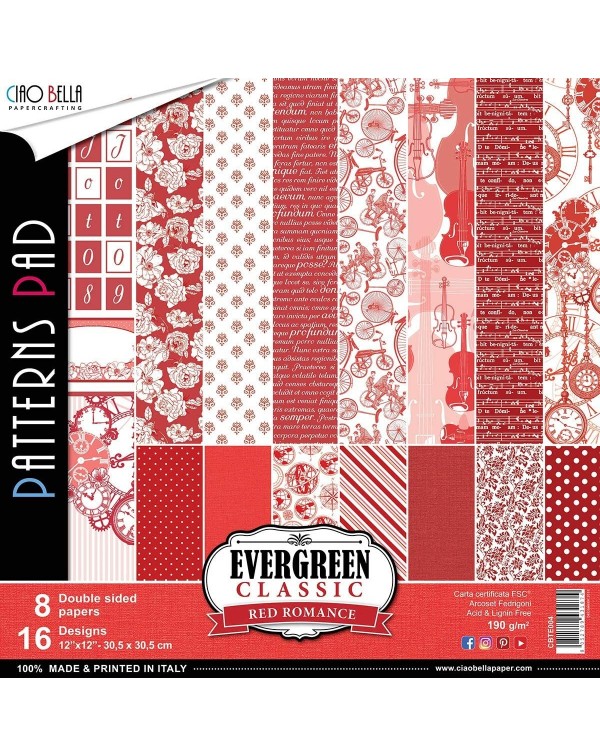 Basicos Evergreen,Rojo romance Basicos Evergreen,Rojo romance