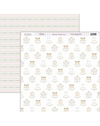 Papel doble cara bebe niña