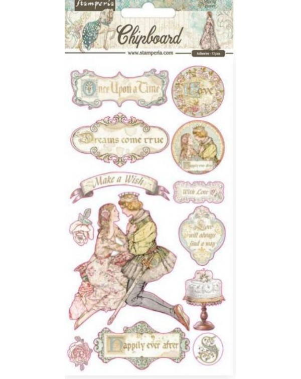Chipboard 15x30 cm - Sleeping Beauty Chipboard 15x30 cm - Sleeping Beauty