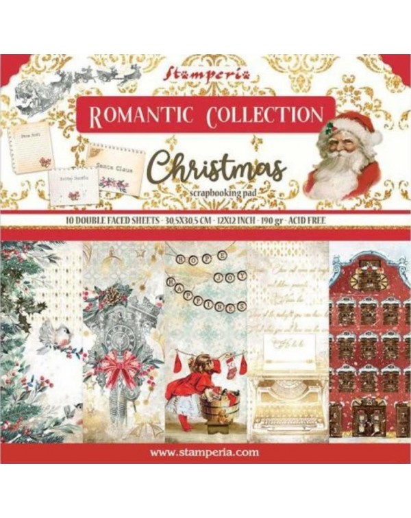 Colección Romantic Christmas  (12”x12”) Stamperia