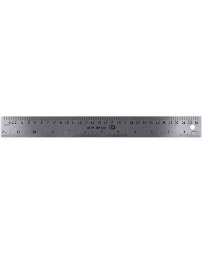 Regla metalica 30 cm