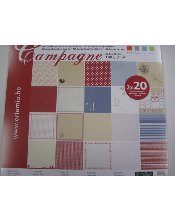 Bloc 40 hojas scrap campagne