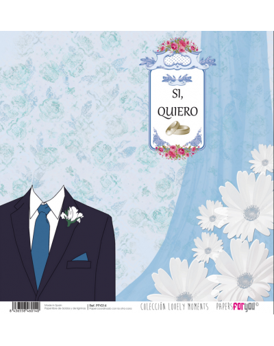 Papel doble cara boda PFY014 