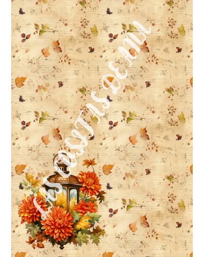 Papel arroz A4 Otoño -...