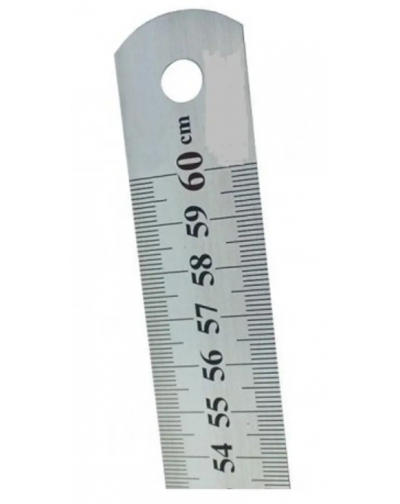 Regla metalica 60 cm 24"