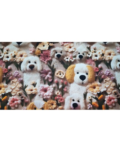 Tela estampado perritos de...