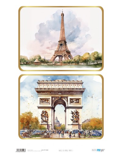 Papel de arroz Paris 54x33