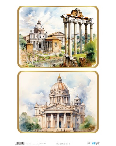Papel de arroz Roma 54x33