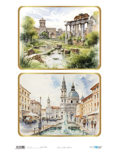 Papel de arroz Roma 54x33