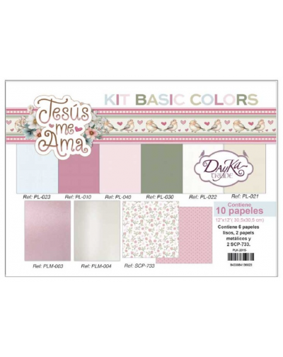 Kit de papeles basic colors...