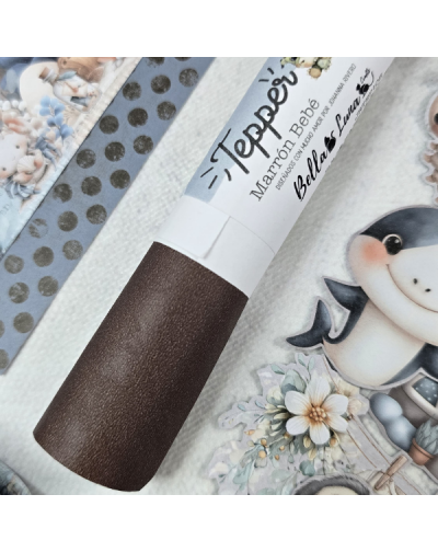 ROLLITO TEPPER MARRON BEBE...