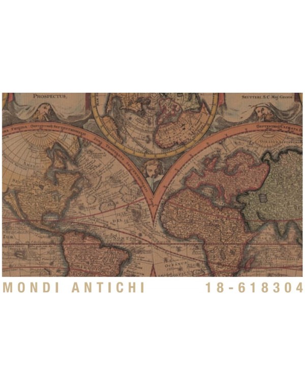 Papel Cartonaje mapa antiguo