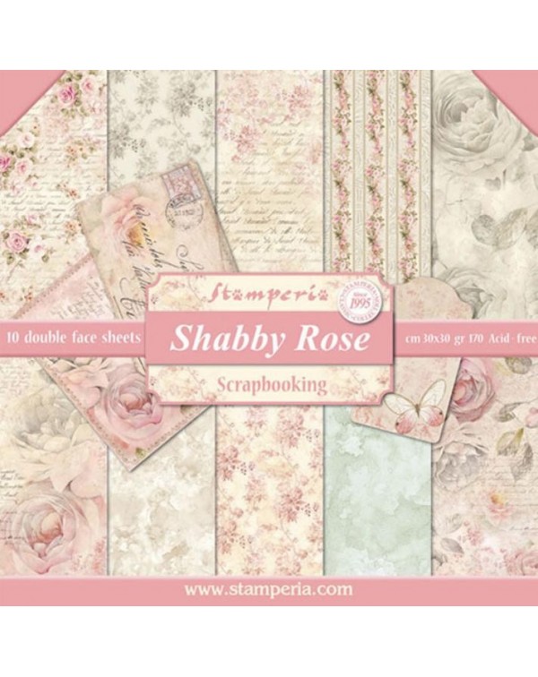Colección papeles stamperia Shabby Rose