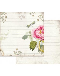 Colección papeles stamperia Letters & Flowers