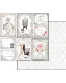 Colección papeles stamperia Wedding