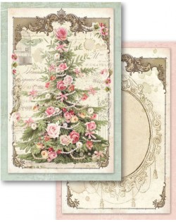 24 Tarjetas Sweet Christmas (4,5"x6,5") Stamperia SBBPC01