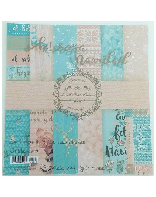 Stack Oh rosa navidad (colección 12 papeles 30,5 x 30,5 cm Stack Oh rosa navidad (colección 12 papeles 30,5 x 30,5 cm
