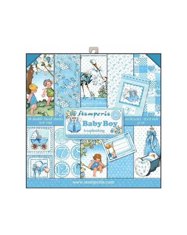 Colección Baby Boy (12”x12”) Stamperia SBBL40