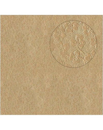 5 Papel arabesco foil cobre color beige