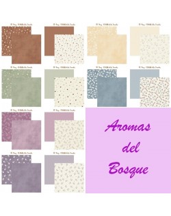 Coleccion 12 papeles aromas del bosque