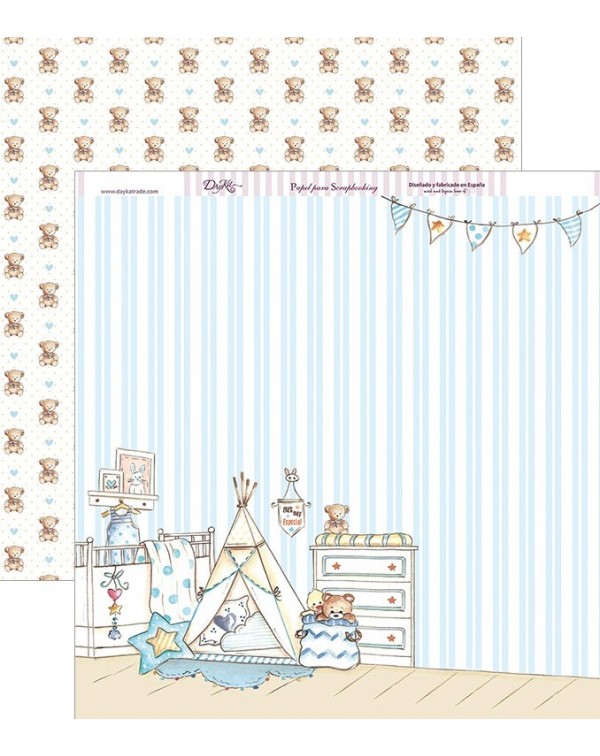 Papel scrapbooking a dos caras “Cartel Eres muy especial” de Dayka trade