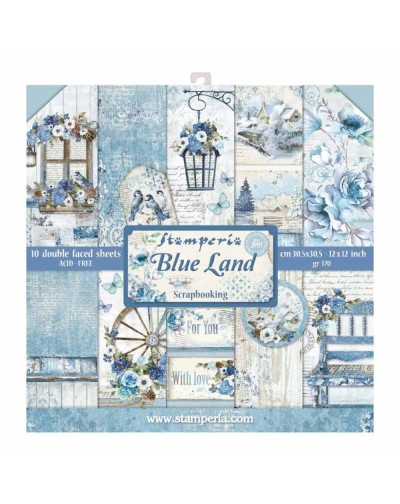 Colección Blue Land 12x12" Stamperia SBBL47