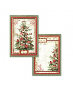 Set de 24 tarjetas Stamperia Christmas Vintage