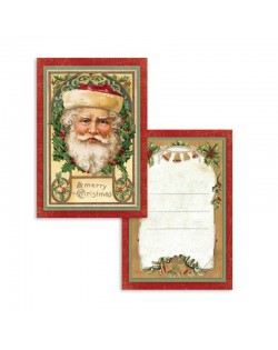 Set de 24 tarjetas Stamperia Christmas Vintage