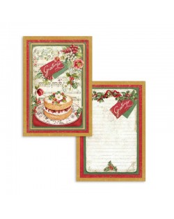 Set de 24 tarjetas Stamperia Christmas Vintage