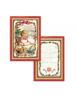 Set de 24 tarjetas Stamperia Christmas Vintage