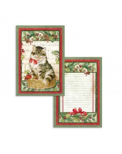 Set de 24 tarjetas Stamperia Christmas Vintage