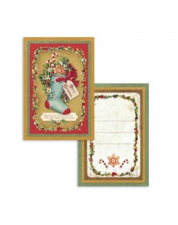 Set de 24 tarjetas Stamperia Christmas Vintage Set de 24 tarjetas Stamperia Christmas Vintage