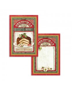 Set de 24 tarjetas Stamperia Christmas Vintage