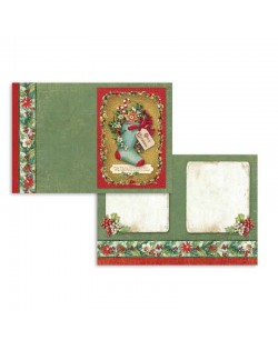 Set de 24 tarjetas Stamperia Christmas Vintage