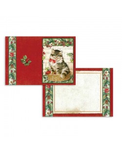 Set de 24 tarjetas Stamperia Christmas Vintage