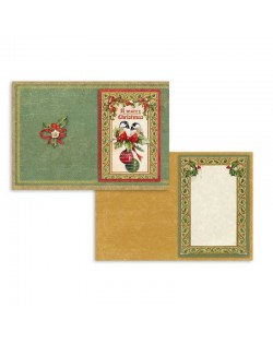 Set de 24 tarjetas Stamperia Christmas Vintage