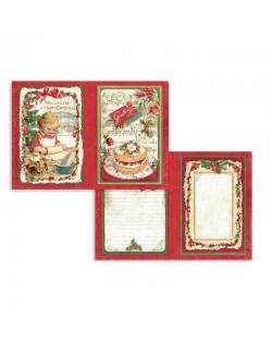 Set de 24 tarjetas Stamperia Christmas Vintage