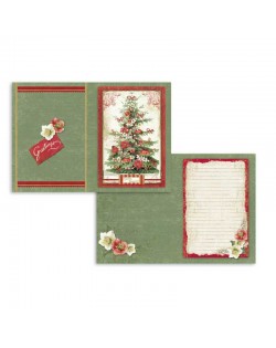 Set de 24 tarjetas Stamperia Christmas Vintage