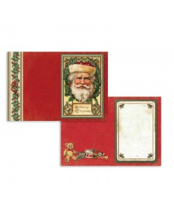 Set de 24 tarjetas Stamperia Christmas Vintage