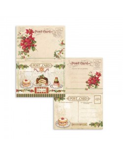 Set de 24 tarjetas Stamperia Christmas Vintage Set de 24 tarjetas Stamperia Christmas Vintage