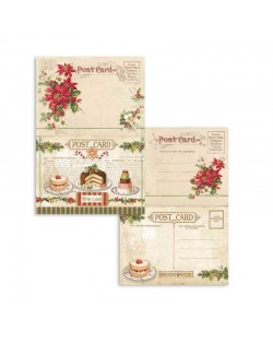 Set de 24 tarjetas Stamperia Christmas Vintage