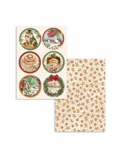 Set de 24 tarjetas Stamperia Christmas Vintage Set de 24 tarjetas Stamperia Christmas Vintage